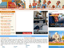 Tablet Screenshot of familyvacationindia.com